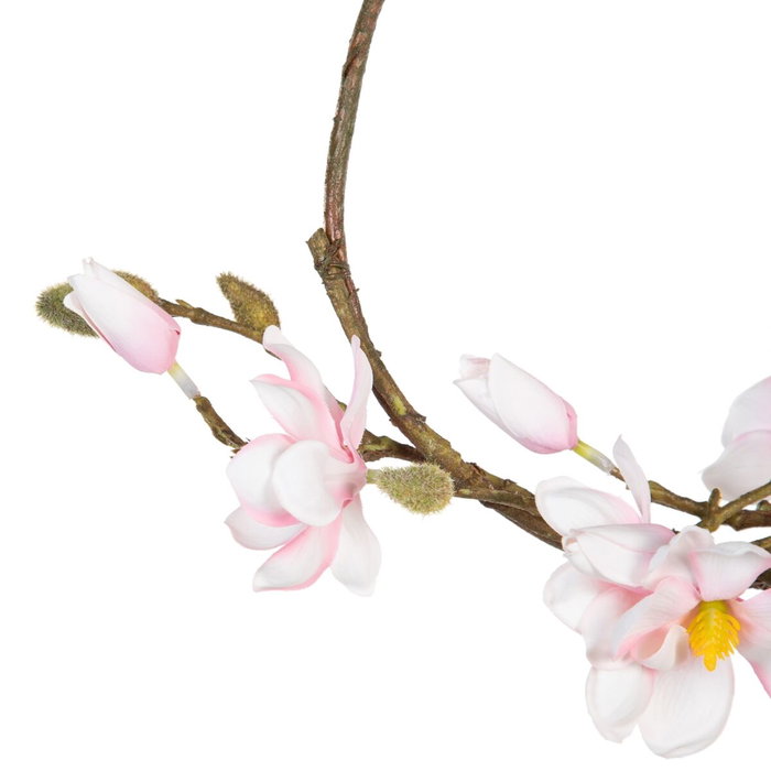 Ixia Corona de Magnolia Rosa Artificial 33 x 12 x 33 cm