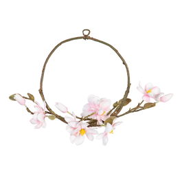 Corona Magnolia Rosa Artificial 33 X 12 X 33 cm (Set de 12)