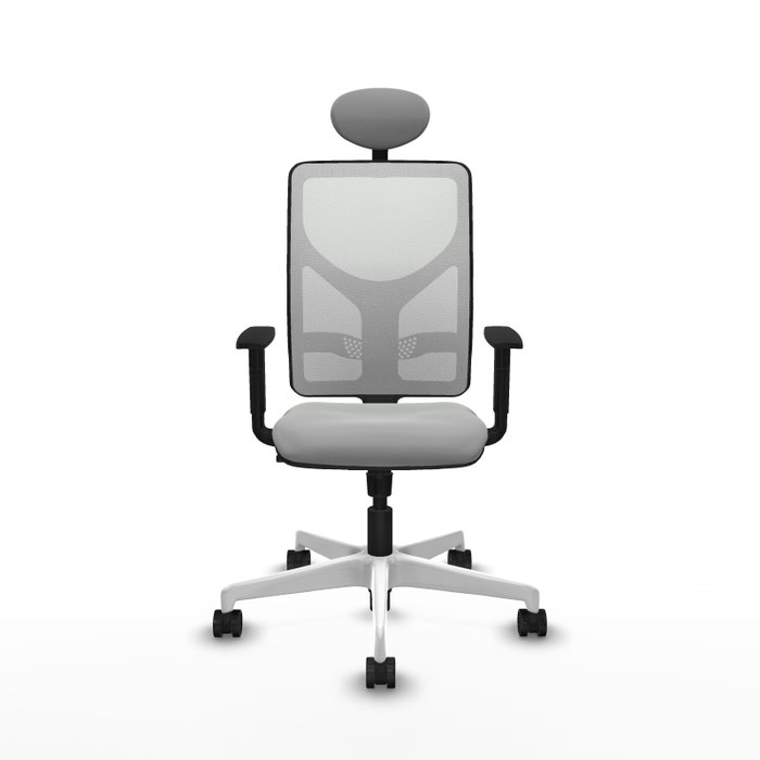 PIQUERAS Y CRESPO Silla de oficina Motilla con mecanismo Sincro, Gris claro y Blanco PIQUERAS Y CRESPO Silla de oficina Motilla con mecanismo Sincro, Gris claro y Blanco