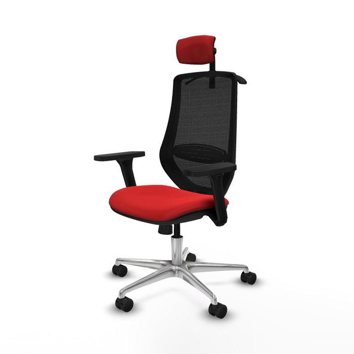 PIQUERAS Y CRESPO Silla de oficina Mardos con mecanismo Sincro, Rojo y Negro PIQUERAS Y CRESPO Silla de oficina Mardos con mecanismo Sincro, Rojo y Negro