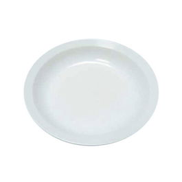 AMC POLITRAY Plato Postre 21 cm, Vajilla Blanca, Plato Llano, Apto Microondas No, Apto Lavavajillas No (Set de 14)