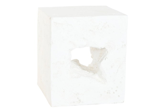 DKD Home Decor Mesita Auxiliar Magnesia Blanco DKD Home Decor Mesita Auxiliar Magnesia Blanco