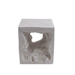 DKD Home Decor Mesita Auxiliar Magnesia Blanco