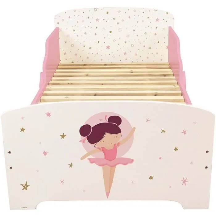 Fun House Cama con caja de listones Spring - Ballerina Dancer - 140 x 70 cm