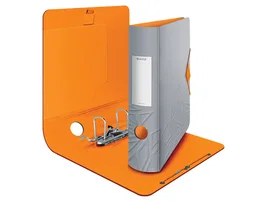 Leitz Archvador de palanca Active Urban Chic Polyfoam, DIN A4 (210x297 mm), lomo 82 mm, 2 anillas de 75 mm, color gris
