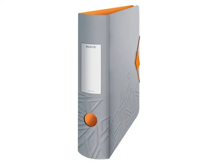 Leitz Archvador de palanca Active Urban Chic Polyfoam, DIN A4 (210x297 mm), lomo 82 mm, 2 anillas de 75 mm, color gris