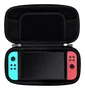 Trust GXT 1248S Funda Protectora Rígida para Nintendo Switch, Switch OLED y Switch Lite, con Asa y 10 Ranuras, Negro/Azul/Rojo
