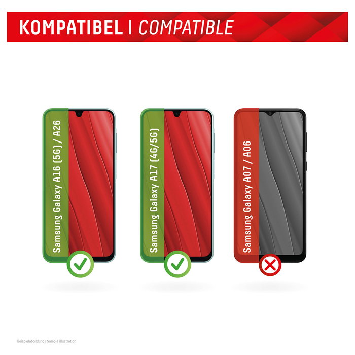 Displex 02072 Protector de Pantalla Cristal Inteligente 9H para Samsung Galaxy A26/A16 5G/A17 4G 5G, Ultra Delgado 0.3mm Anti-Huellas y Antiarrugas, Aplicación en Seco, 1 Unidad