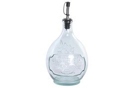 DKD Home Decor Aceitera de Vidrio Reciclado 1L Transparente
