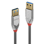 Lindy Cable USB 3.2 Gen 1 Tipo A a Tipo A 5m Cromo Line