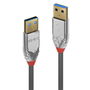Lindy Cable USB 3.2 Type A a A 5m, SuperSpeed 5Gbps, Conectores Chapados en Oro de 24K, Triple Blindaje