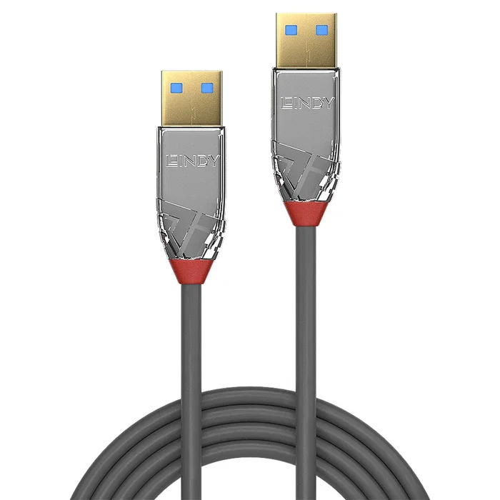 Lindy Cable USB 3.2 Gen 1 Tipo A a Tipo A 5m Cromo Line Lindy Cable USB 3.2 Gen 1 Tipo A a Tipo A 5m Cromo Line