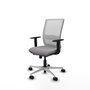 PIQUERAS Y CRESPO Silla de oficina Haches con mecanismo Sincro/Traslack Gris y Blanco