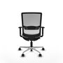 PIQUERAS Y CRESPO Silla de oficina Haches con mecanismo Sincro/Traslack Gris y Blanco