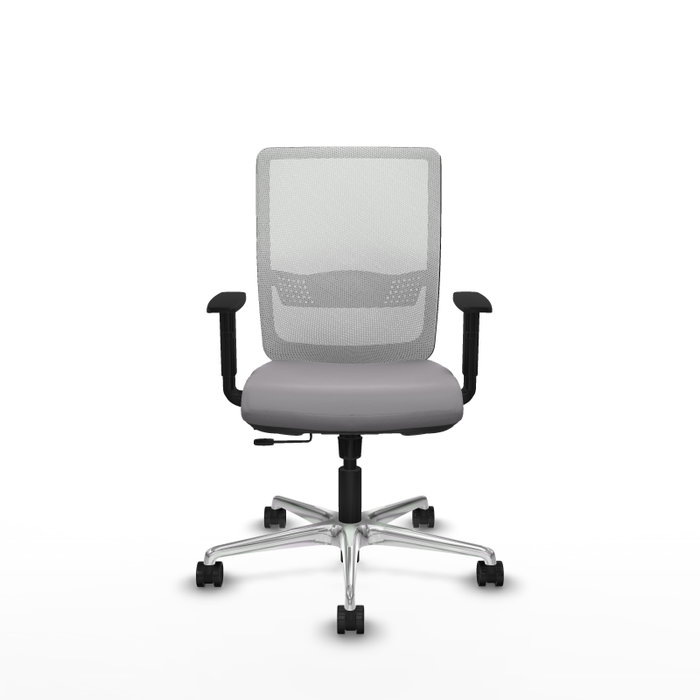 PIQUERAS Y CRESPO Silla de oficina Haches con mecanismo Sincro/Traslack Gris y Blanco PIQUERAS Y CRESPO Silla de oficina Haches con mecanismo Sincro/Traslack Gris y Blanco