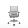 PIQUERAS Y CRESPO Silla de oficina Haches con mecanismo Sincro/Traslack Gris y Blanco