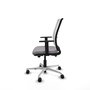 PIQUERAS Y CRESPO Silla de oficina Haches con mecanismo Sincro/Traslack Gris y Blanco