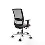PIQUERAS Y CRESPO Silla de oficina Haches con mecanismo Sincro/Traslack Gris y Blanco