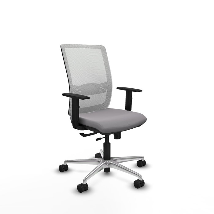 PIQUERAS Y CRESPO Silla de oficina Haches con mecanismo Sincro/Traslack Gris y Blanco PIQUERAS Y CRESPO Silla de oficina Haches con mecanismo Sincro/Traslack Gris y Blanco