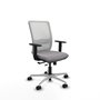 PIQUERAS Y CRESPO Silla de oficina Haches con mecanismo Sincro/Traslack Gris y Blanco