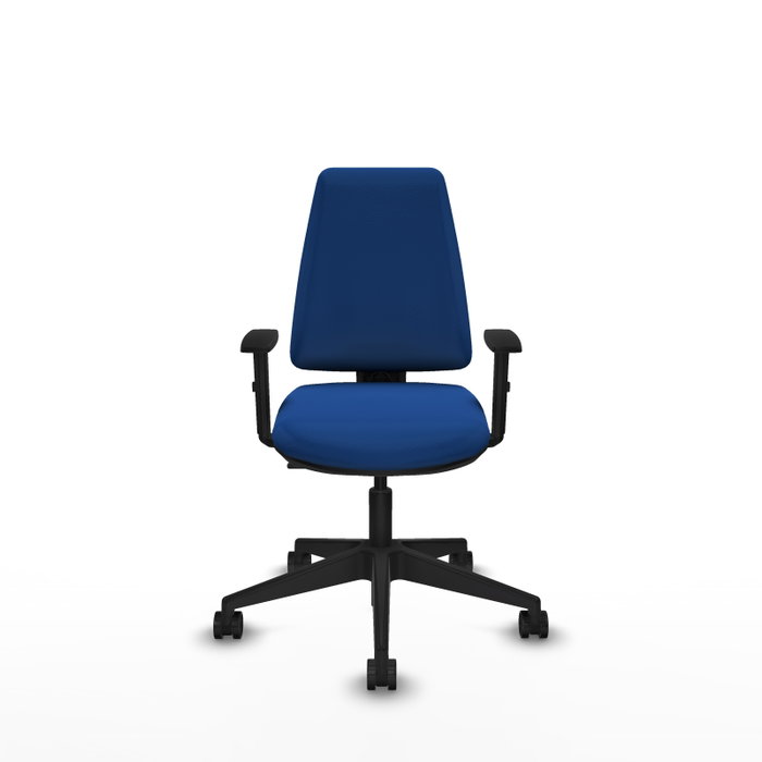 PIQUERAS Y CRESPO Silla de oficina Elche Azul con Brazos 1D