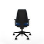 PIQUERAS Y CRESPO Silla de oficina Elche Azul con Brazos 1D