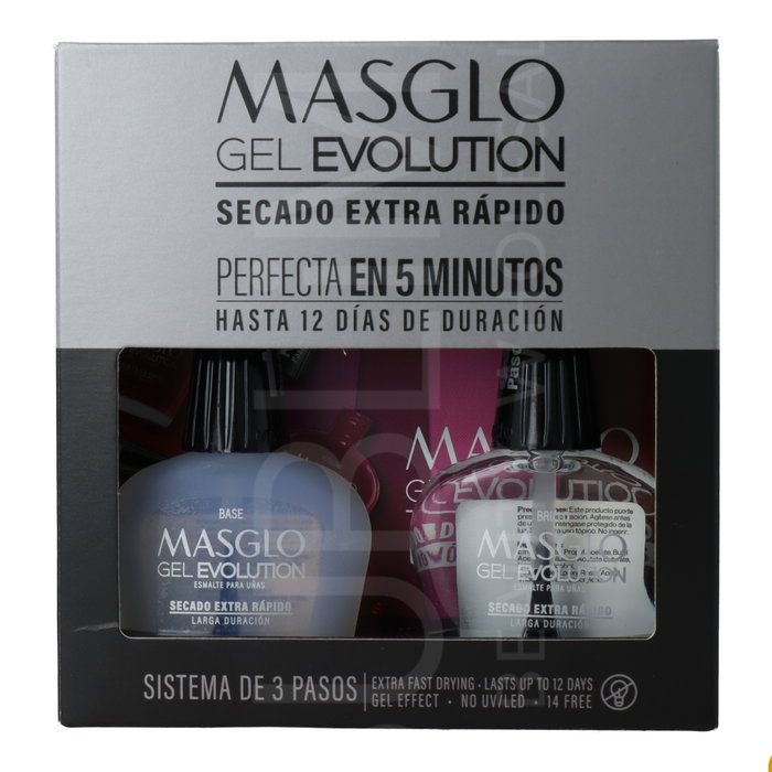 Masglo Kit Gel Evolution Base y Brillo