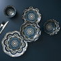 Home Deco Factory Plato Llano Mandala Azul Mirage 26 cm