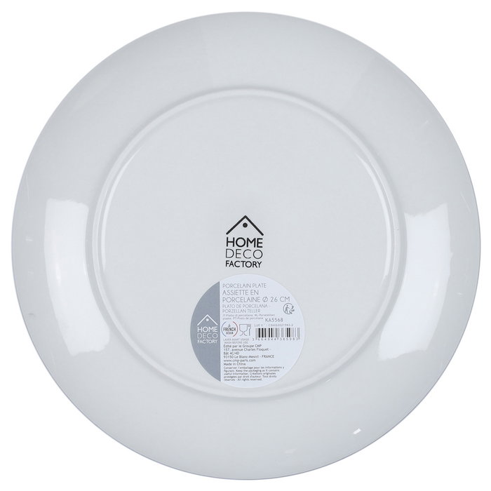 Home Deco Factory Plato Llano Mandala Azul Mirage 26 cm