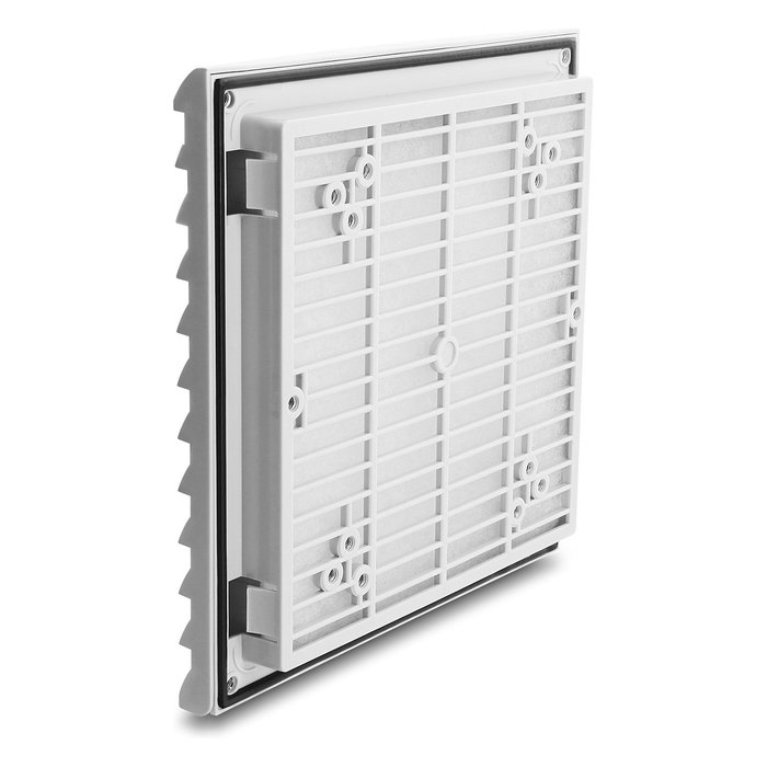 DeLOCK 67471 Filtro para ventilador con clip Blanco/Azul