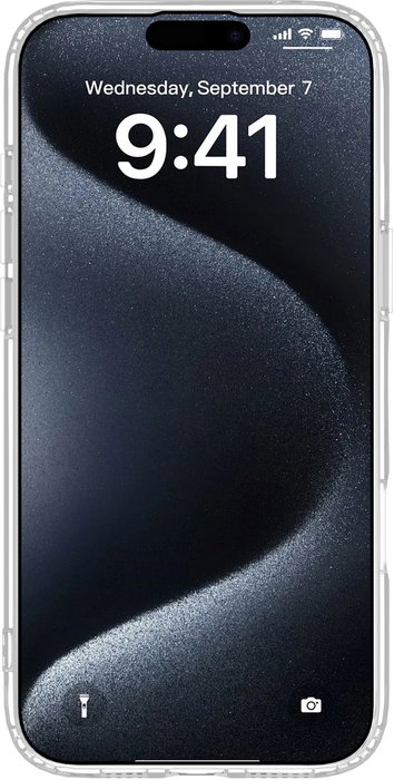 eSTUFF Funda INFINITE OSLO para iPhone 16 Plus, Híbrida Magnética Transparente con 86% Plástico Reciclado