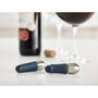 Joseph Joseph BarWise Tapones para Botellas de Vino Twist-lock Azul/Plata