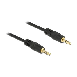 DeLOCK Cable de audio 3,5 mm macho a macho de 3 m, Negro