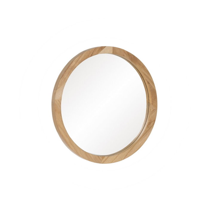 Ixia Espejo Decorativo de Madera Natural 40 x 40 cm