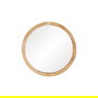 Espejo Natural Madera Decoración 40 X 40 cm
