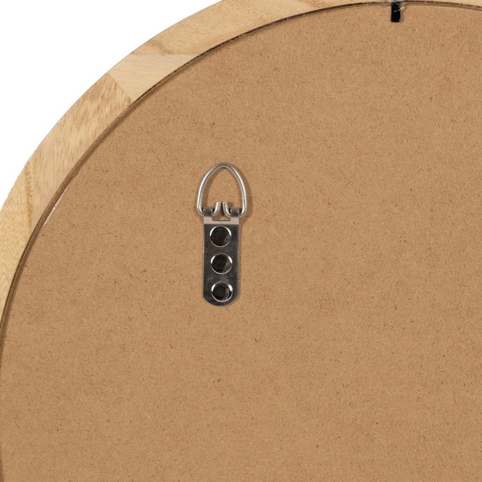 Espejo Natural Madera Decoración 40 X 40 cm