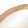 Espejo Natural Madera Decoración 40 X 40 cm