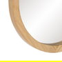 Espejo Natural Madera Decoración 40 X 40 cm