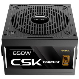 ANTEC CSK650DC EC Fuente de Alimentación ATX 650W 80+ Bronze, 20+4 Pin, Color Negro