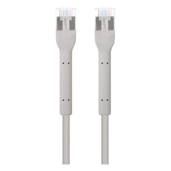 Intellinet 745130 Patch Cable Cat6a F/FTP 1 m Gris (RJ-45/RJ-45), 10 Gigabit Ethernet, 10GBase-T, 500 MHz, PoE++, LSZH, Cobre