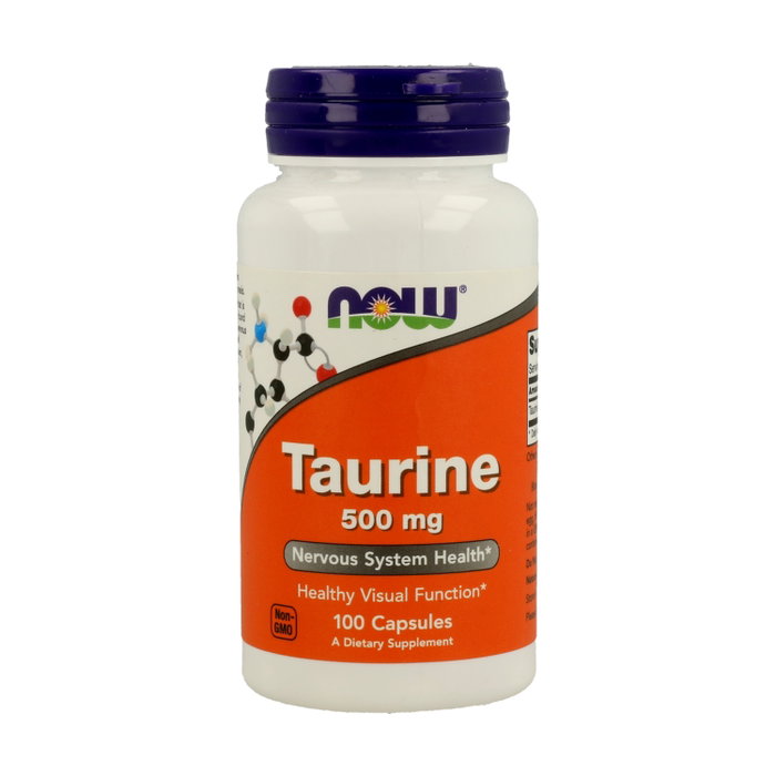NOW Foods Taurina 500mg 100 cápsulas NOW Foods Taurina 500mg 100 cápsulas