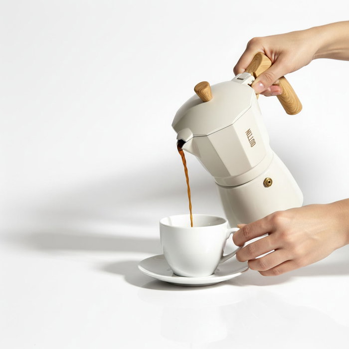Quttin Cafetera de Inducción ECOOK de Aluminio para 6 Servicios Quttin Cafetera de Inducción ECOOK de Aluminio para 6 Servicios