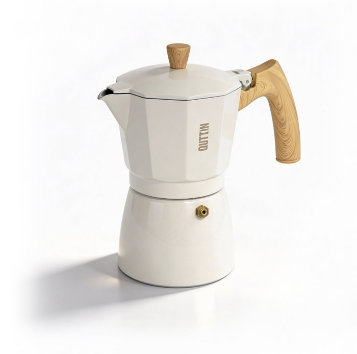 Quttin Cafetera de Inducción ECOOK de Aluminio para 6 Servicios Quttin Cafetera de Inducción ECOOK de Aluminio para 6 Servicios