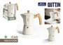 Quttin Cafetera de Inducción ECOOK de Aluminio para 6 Servicios