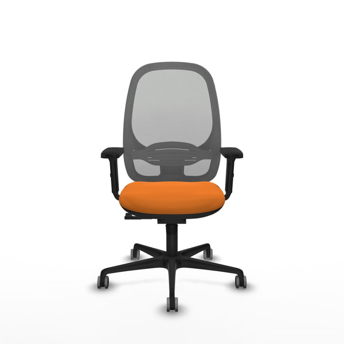 PIQUERAS Y CRESPO Silla de oficina Cilanco con mecanismo Sincro, Naranja y Gris PIQUERAS Y CRESPO Silla de oficina Cilanco con mecanismo Sincro, Naranja y Gris
