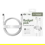 PanzerGlass empower by Racing Cable USB-C a USB-C 60W 1.2M USB 2.0 en Color Blanco Plateado