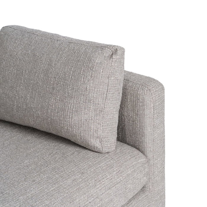 Sofá 3 Plazas Gris Tejido-Madera 221 X 90 X 87 cm