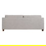 Sofá 3 Plazas Gris Tejido-Madera 221 X 90 X 87 cm