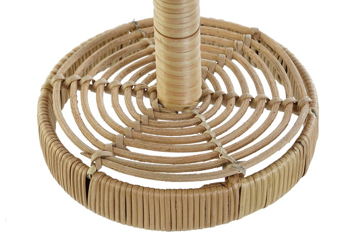 DKD Home Decor Portarrollos Tropical Marron Ratan Hierro 15 x 32 x 15 cm (2 Unidades)