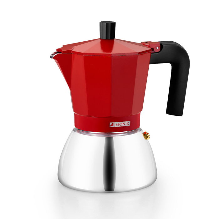 Cafetera Italiana BRA INOX RED 9T Rojo 470 ml Cafetera Italiana BRA INOX RED 9T Rojo 470 ml